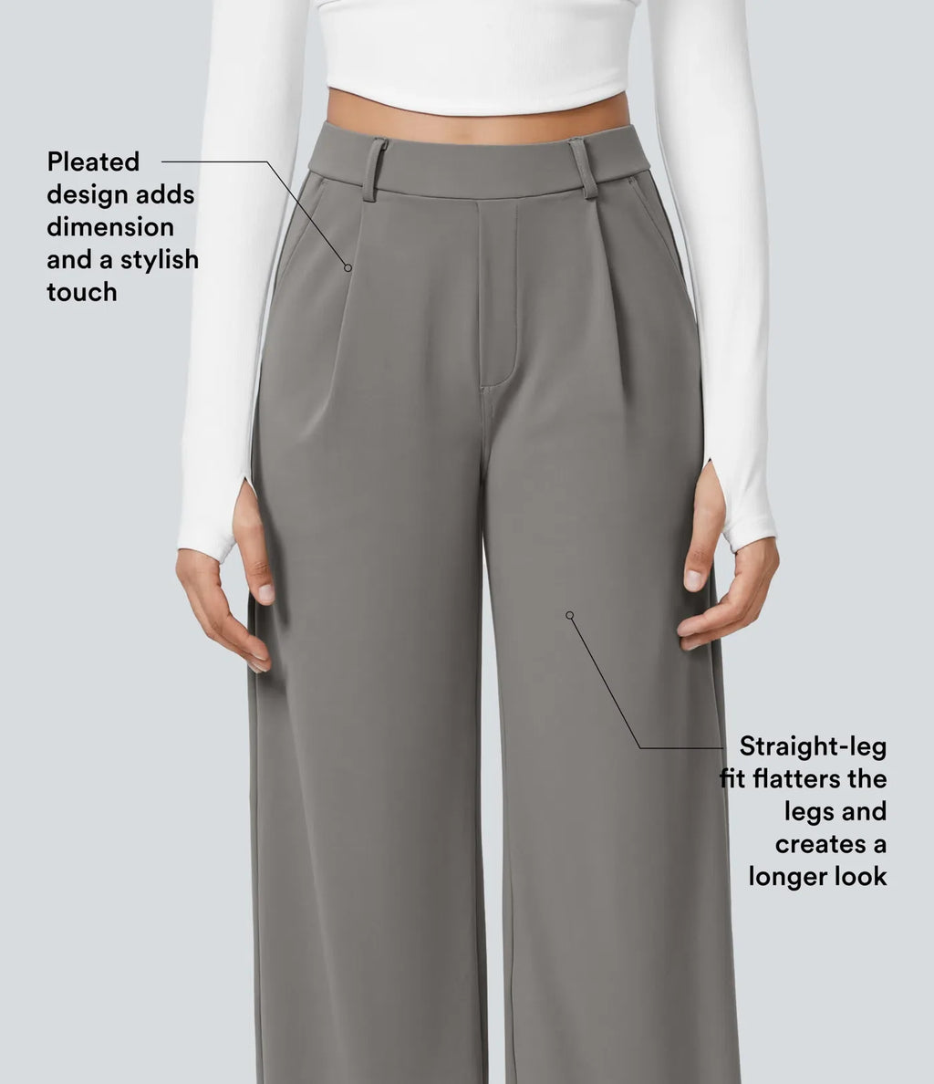 Polished Comfort High Waisted Pants