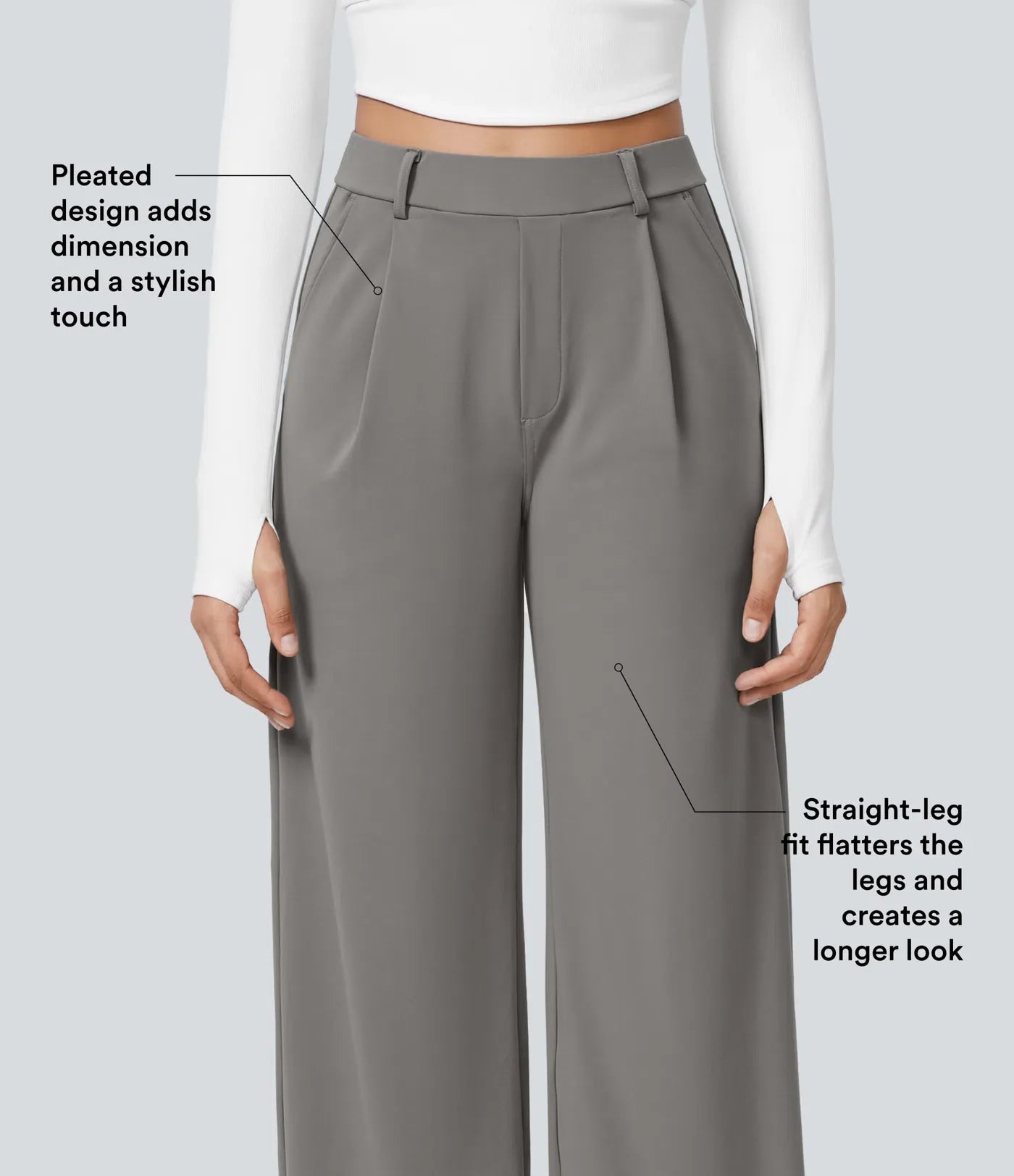 Polished Comfort High Waisted Pants